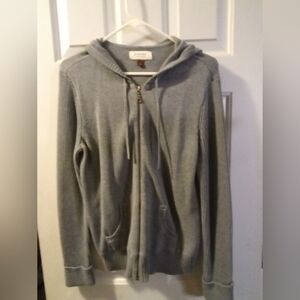 Sonoma Cotton Sweater Full Zip Hoodie, Medium